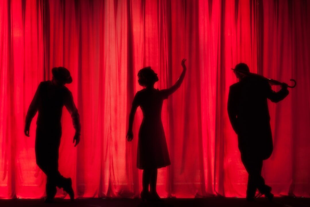 actress on theater stage