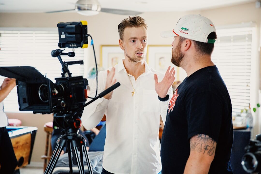 actor on movie set
